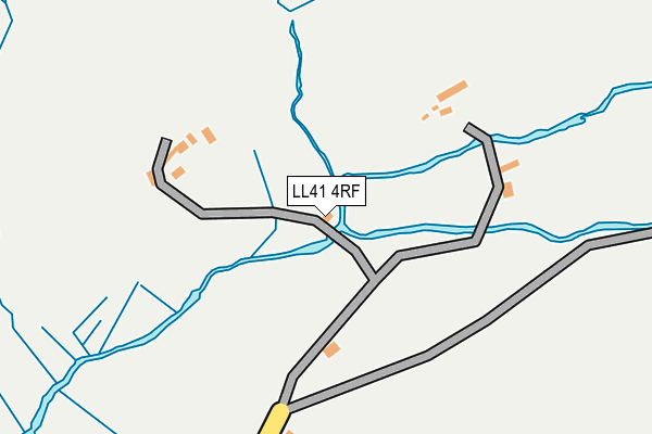 LL41 4RF map - OS OpenMap – Local (Ordnance Survey)