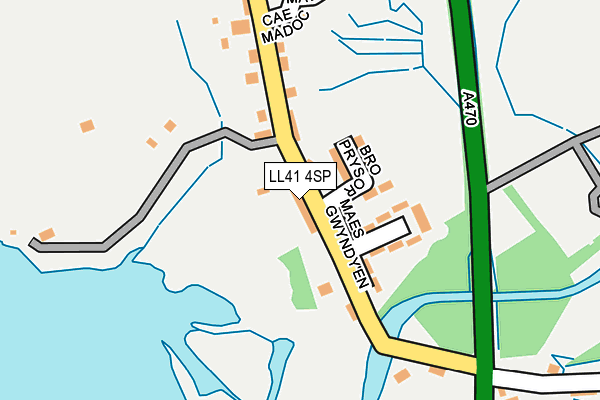 LL41 4SP map - OS OpenMap – Local (Ordnance Survey)