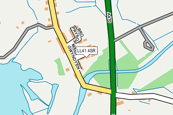 LL41 4SR map - OS OpenMap – Local (Ordnance Survey)
