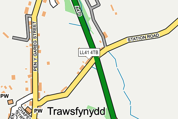 LL41 4TB map - OS OpenMap – Local (Ordnance Survey)