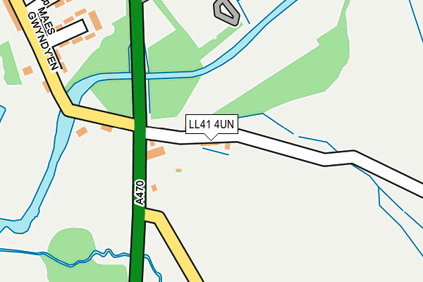 LL41 4UN map - OS OpenMap – Local (Ordnance Survey)