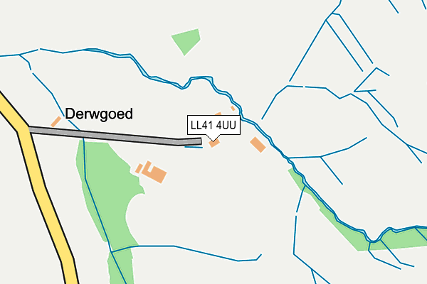 LL41 4UU map - OS OpenMap – Local (Ordnance Survey)