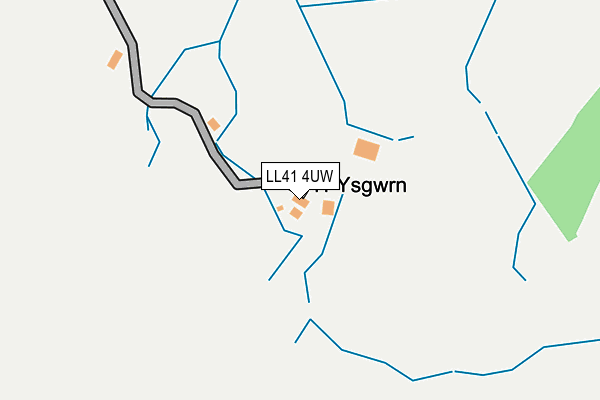 LL41 4UW map - OS OpenMap – Local (Ordnance Survey)