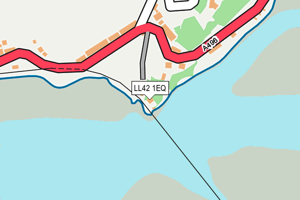 LL42 1EQ map - OS OpenMap – Local (Ordnance Survey)