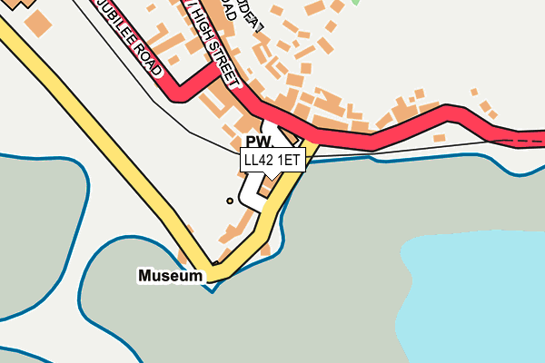 LL42 1ET map - OS OpenMap – Local (Ordnance Survey)