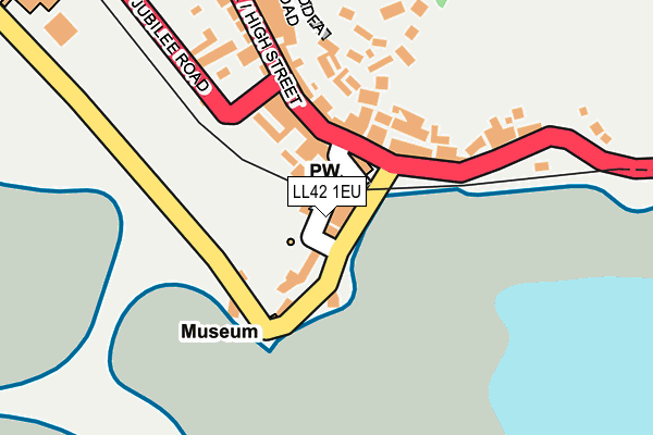 LL42 1EU map - OS OpenMap – Local (Ordnance Survey)