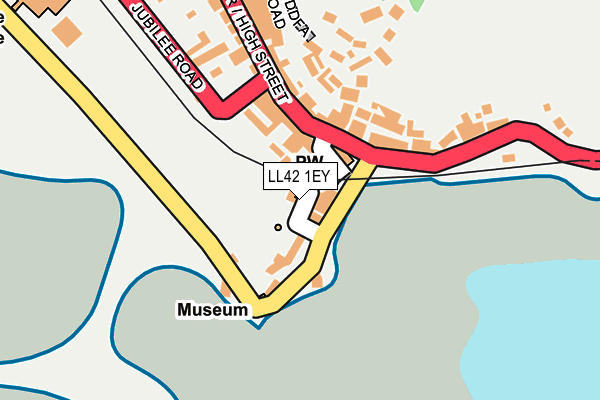 LL42 1EY map - OS OpenMap – Local (Ordnance Survey)