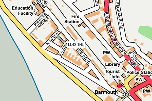 LL42 1NL map - OS OpenMap – Local (Ordnance Survey)