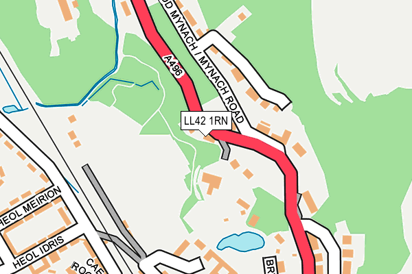 LL42 1RN map - OS OpenMap – Local (Ordnance Survey)