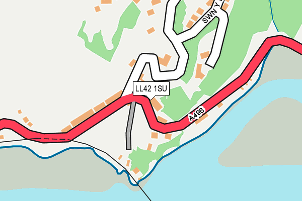 LL42 1SU map - OS OpenMap – Local (Ordnance Survey)
