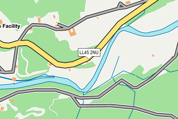 LL45 2NU map - OS OpenMap – Local (Ordnance Survey)