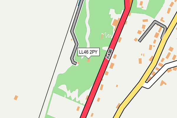 LL46 2PY map - OS OpenMap – Local (Ordnance Survey)