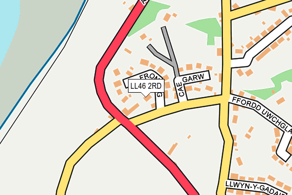 LL46 2RD map - OS OpenMap – Local (Ordnance Survey)