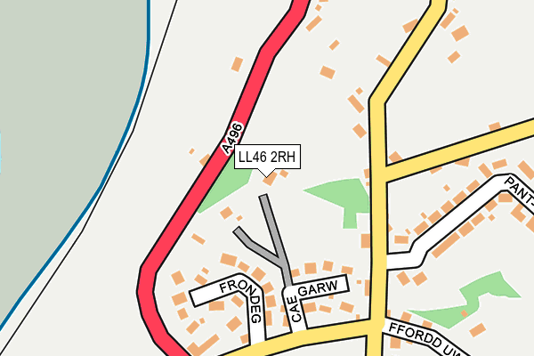 LL46 2RH map - OS OpenMap – Local (Ordnance Survey)