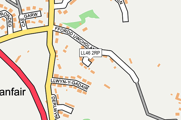LL46 2RP map - OS OpenMap – Local (Ordnance Survey)