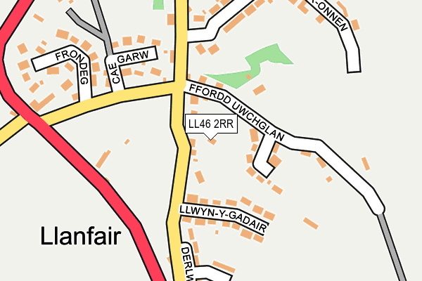 LL46 2RR map - OS OpenMap – Local (Ordnance Survey)