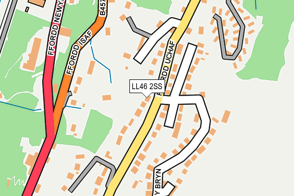 LL46 2SS map - OS OpenMap – Local (Ordnance Survey)