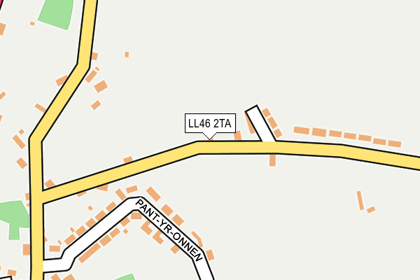 LL46 2TA map - OS OpenMap – Local (Ordnance Survey)