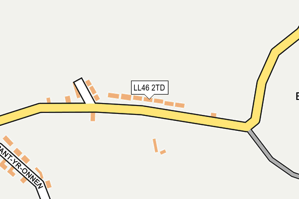 LL46 2TD map - OS OpenMap – Local (Ordnance Survey)