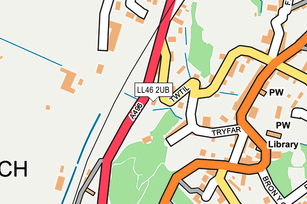 LL46 2UB map - OS OpenMap – Local (Ordnance Survey)