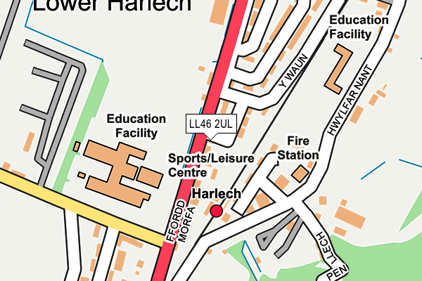 LL46 2UL map - OS OpenMap – Local (Ordnance Survey)