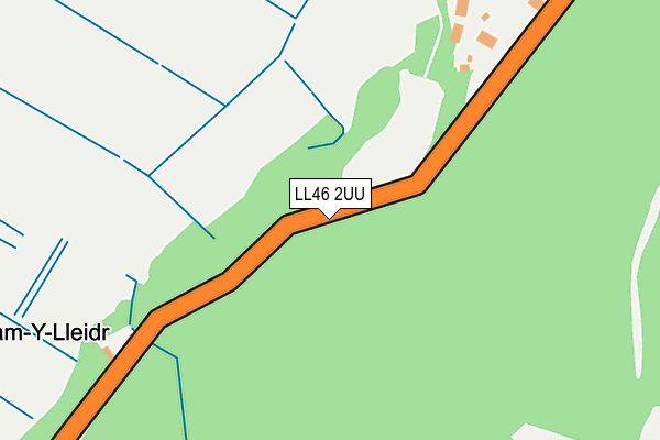 LL46 2UU map - OS OpenMap – Local (Ordnance Survey)