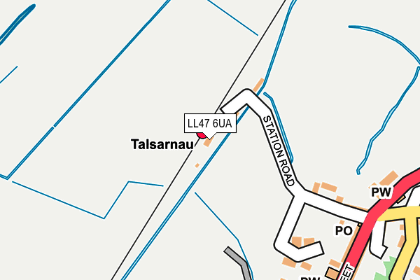 LL47 6UA map - OS OpenMap – Local (Ordnance Survey)