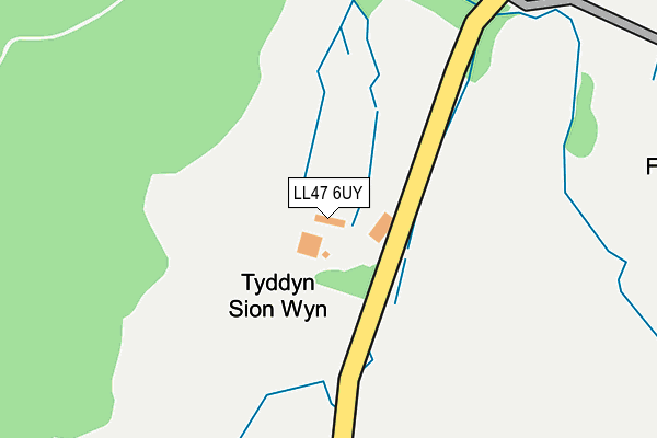 LL47 6UY map - OS OpenMap – Local (Ordnance Survey)