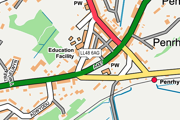 LL48 6AG map - OS OpenMap – Local (Ordnance Survey)