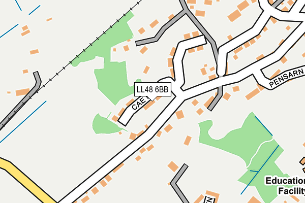 LL48 6BB map - OS OpenMap – Local (Ordnance Survey)