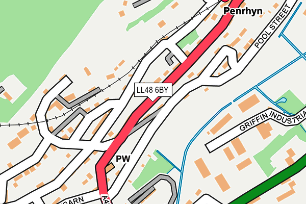 LL48 6BY map - OS OpenMap – Local (Ordnance Survey)