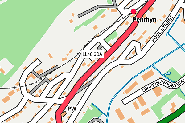 LL48 6DA map - OS OpenMap – Local (Ordnance Survey)