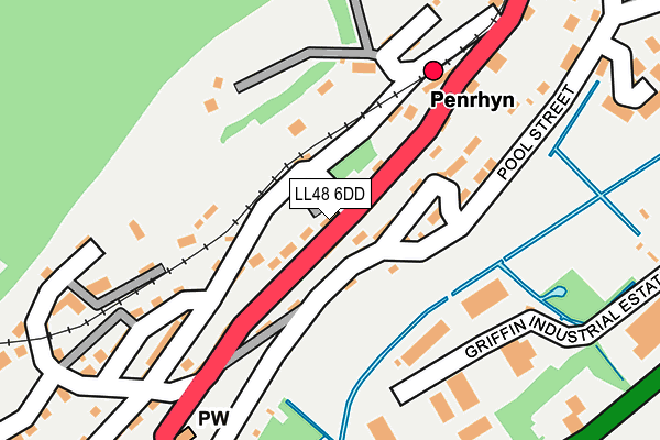 LL48 6DD map - OS OpenMap – Local (Ordnance Survey)