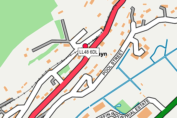 LL48 6DL map - OS OpenMap – Local (Ordnance Survey)