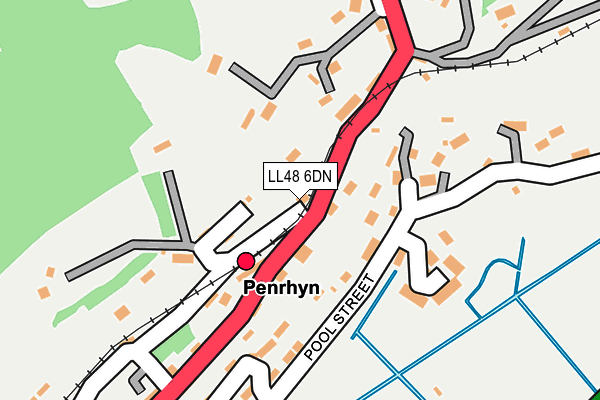 LL48 6DN map - OS OpenMap – Local (Ordnance Survey)