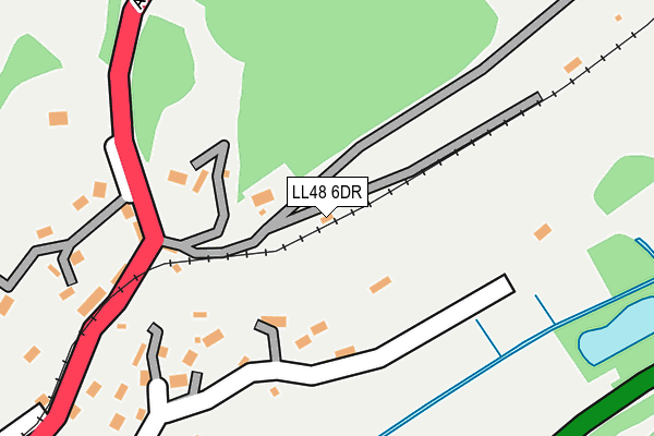 LL48 6DR map - OS OpenMap – Local (Ordnance Survey)