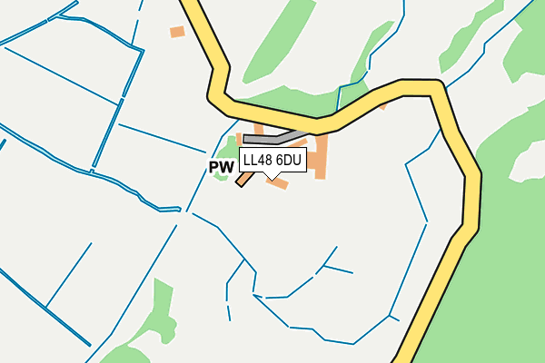 LL48 6DU map - OS OpenMap – Local (Ordnance Survey)