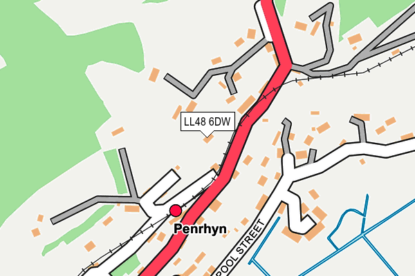 LL48 6DW map - OS OpenMap – Local (Ordnance Survey)