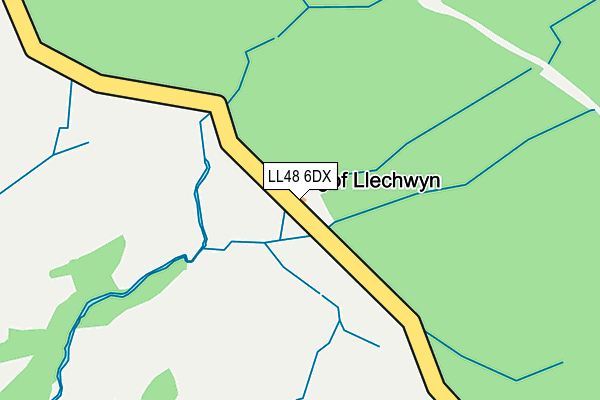 LL48 6DX map - OS OpenMap – Local (Ordnance Survey)
