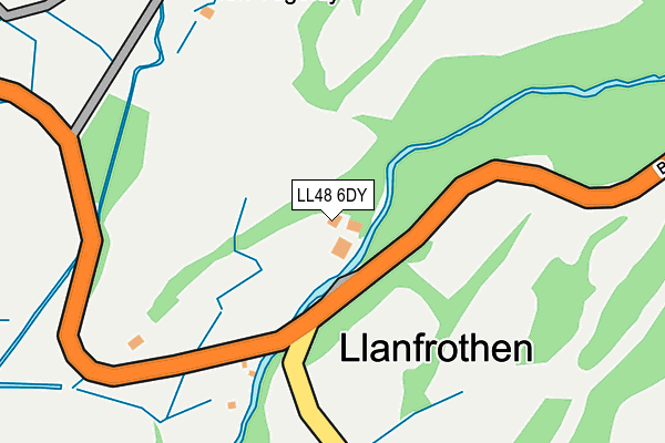 LL48 6DY map - OS OpenMap – Local (Ordnance Survey)