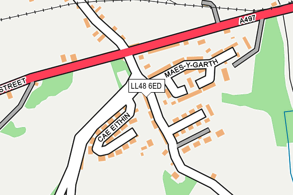 LL48 6ED map - OS OpenMap – Local (Ordnance Survey)