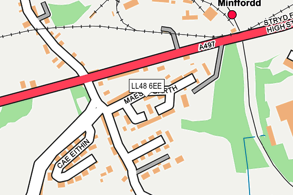 LL48 6EE map - OS OpenMap – Local (Ordnance Survey)