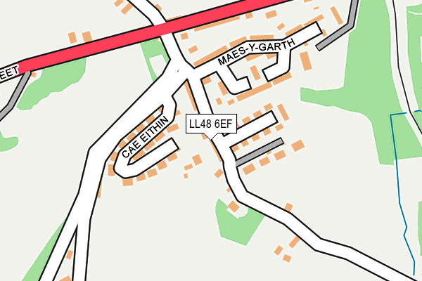 LL48 6EF map - OS OpenMap – Local (Ordnance Survey)