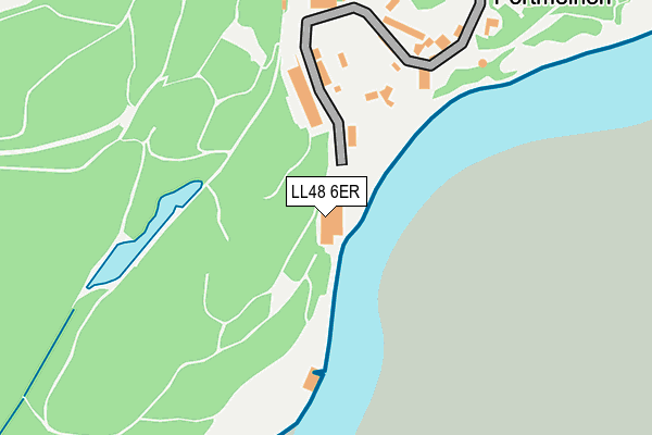 LL48 6ER map - OS OpenMap – Local (Ordnance Survey)