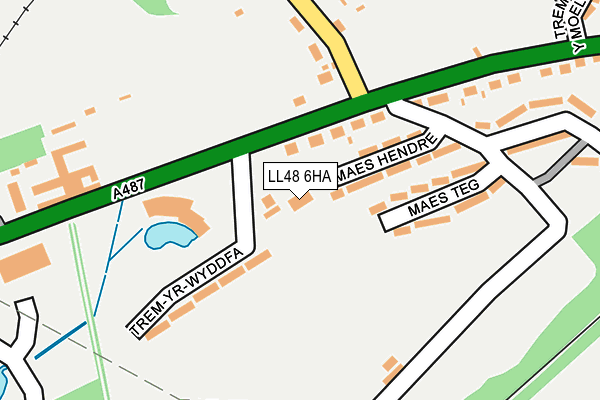 LL48 6HA map - OS OpenMap – Local (Ordnance Survey)