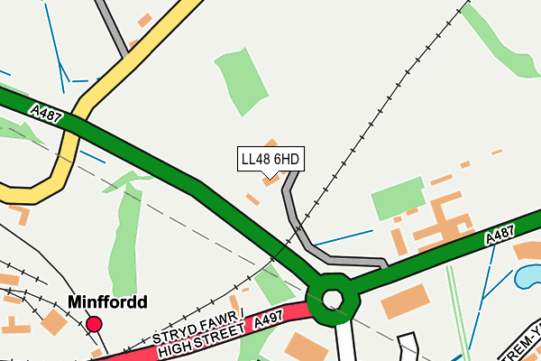 LL48 6HD map - OS OpenMap – Local (Ordnance Survey)