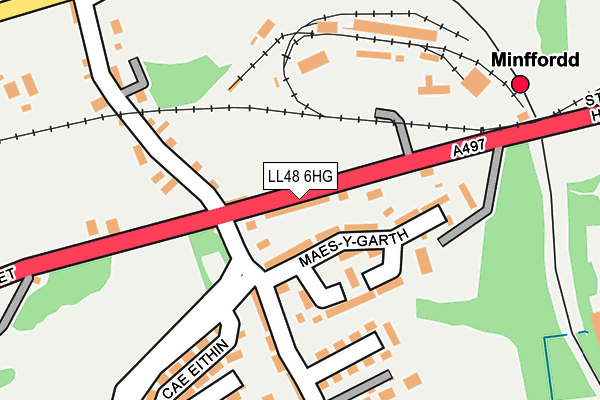 LL48 6HG map - OS OpenMap – Local (Ordnance Survey)