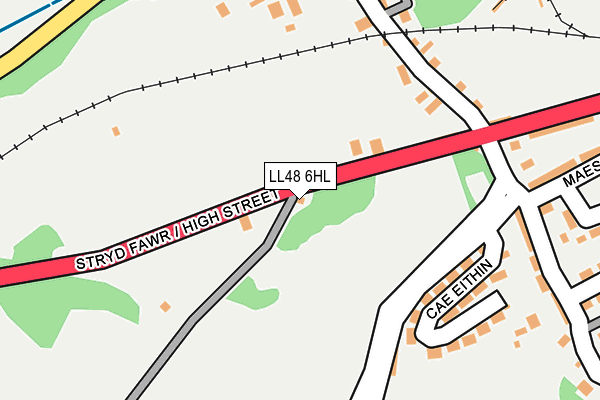 LL48 6HL map - OS OpenMap – Local (Ordnance Survey)