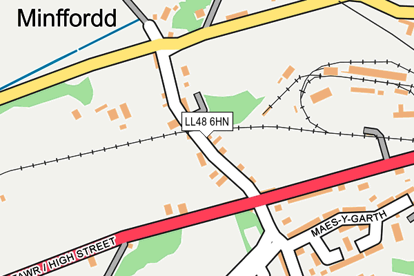 LL48 6HN map - OS OpenMap – Local (Ordnance Survey)