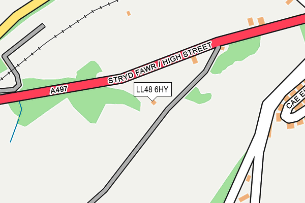 LL48 6HY map - OS OpenMap – Local (Ordnance Survey)